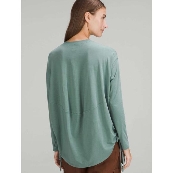 Lululemon Pima Cotton Side-Cinch Long Sleeve Shirt - Picture 2 of 9